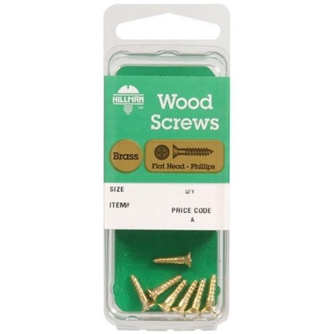 Hillman No. 12 X 1-1/2 in. L Phillips Wood Screws 2 pk