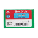 Hillman 3/4 in. Zinc-Plated Steel USS Hex Nut 20 pk