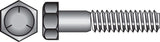 Hillman 3/8 in. D X 1 in. L Heat Treated Zinc Steel Hex Head Cap Screw 100 pk