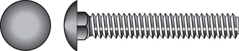 Hillman 3/8 in. X 4 in. L Hot Dipped Galvanized Steel Carriage Bolt 50 pk