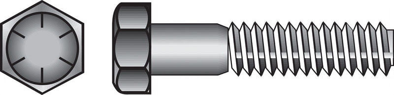 Hillman 3/8 in. D X 3-1/2 in. L Heat Treated Steel Hex Head Cap Screw 50 pk