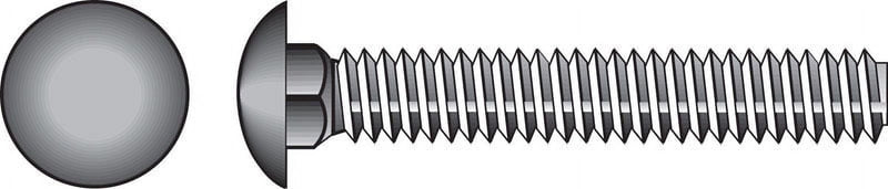 Hillman 3/8 in. X 3 in. L Zinc-Plated Steel Carriage Bolt 50 pk