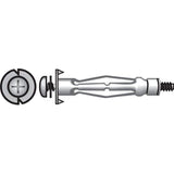 Hillman 1/8 in. D X 1/8 Long in. L Plastic Pan Head Hollow Wall Anchors 100 pk