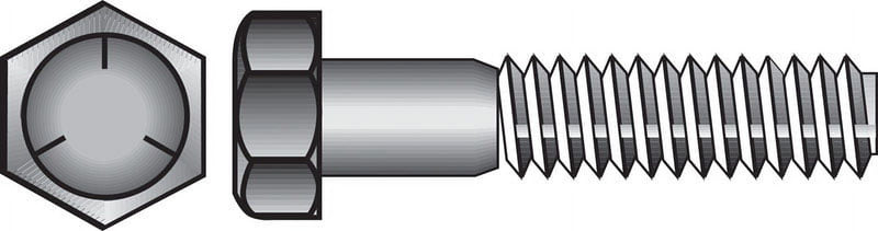 Hillman 5/16 in. D X 3-1/2 in. L Heat Treated Zinc Steel Hex Head Cap Screw 50 pk