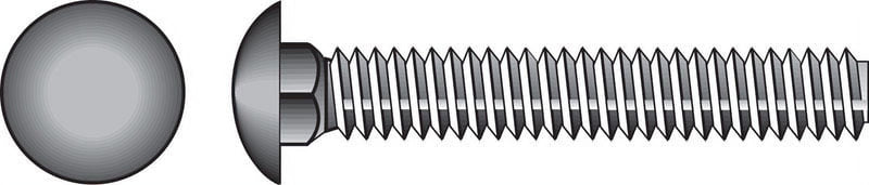 Hillman 5/16 in. X 3-1/2 in. L Hot Dipped Galvanized Steel Carriage Bolt 50 pk