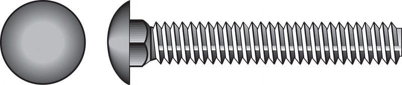 Hillman 5/16 in. X 2 in. L Hot Dipped Galvanized Steel Carriage Bolt 100 pk