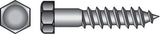 Hillman 5/16 in. X 4 in. L Hex Hot Dipped Galvanized Steel Lag Screw 50 pk