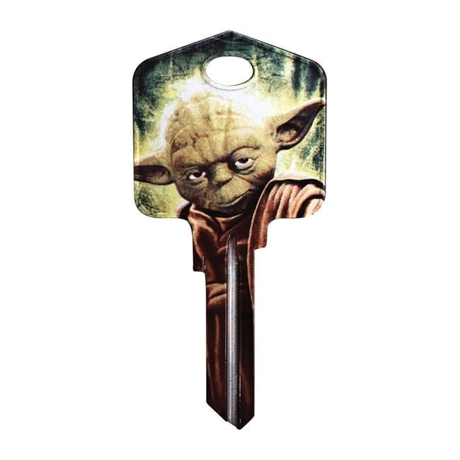 Hillman Star Wars Yoda House/Padlock Universal Key Blank Single