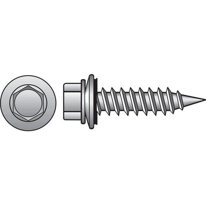 Hillman No. 10 X 2 in. L Hex Hex Head Screws w/Washers 75 pk