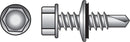 Hillman No. 10 X 1 in. L Hex Hex Washer Head Self- Drilling Screws 100 pk