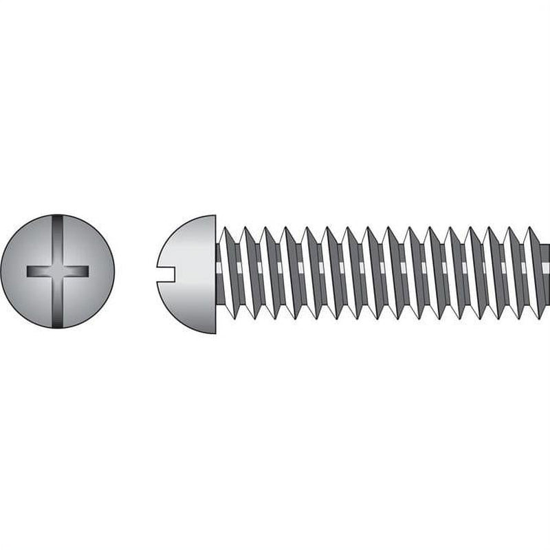 Hillman No. 8-32 X 1-3/4 in. L Combination Round Head Zinc-Plated Steel Machine Screws 100 pk