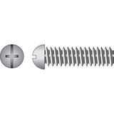 Hillman No. 10-24 X 1/2 in. L Combination Round Head Zinc-Plated Steel Machine Screws 100 pk