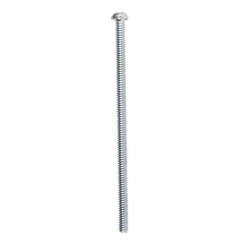 Hillman No. 10-24 X 4 in. L Combination Round Head Zinc-Plated Steel Machine Screws 100 pk