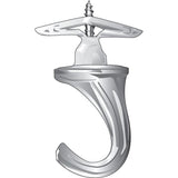 Hillman White Ceramic/Zinc Large Versa Hook 75 lb. cap. 1 pk