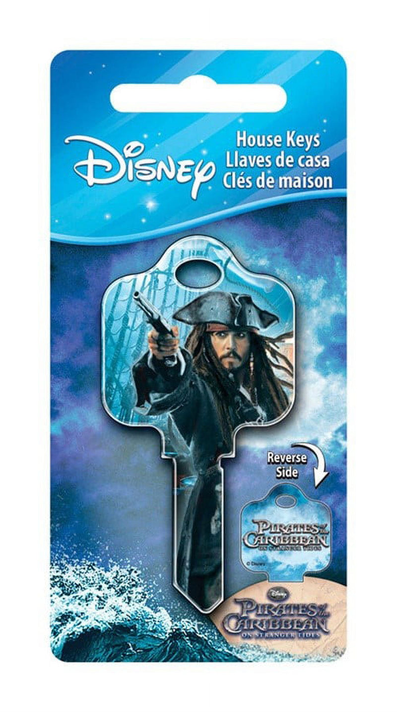 Hillman Disney Capt N Jack Sparrow House Key Blank 68 SC1 Single For Schlage Locks