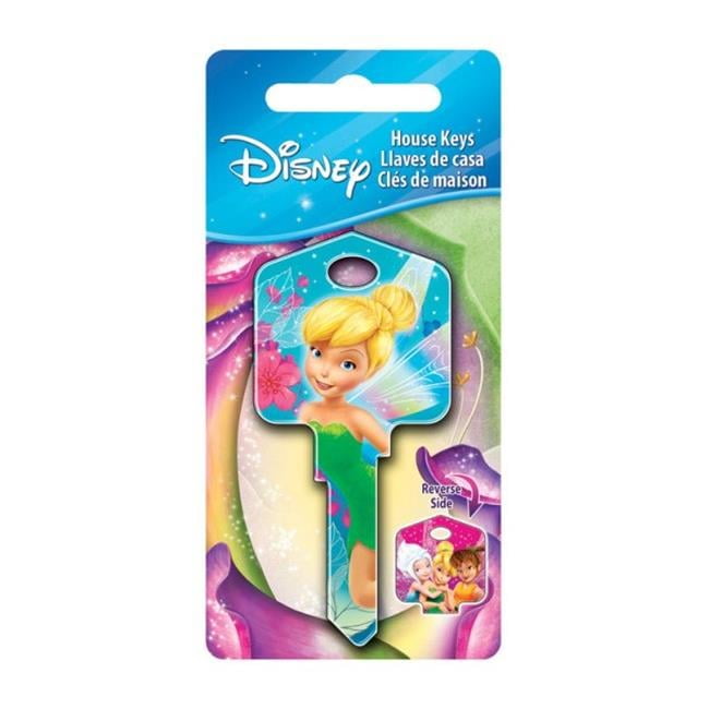 Hillman Disney Fairies House Key Blank 66/97 KW1/KW10 Single For Kwikset and Titan Locks