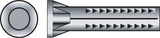 Hillman .19 in. D X 1 in. L Lead Round Head Ribbed Anchor 100 pk