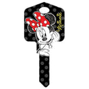 Hillman Disney Minnie Mouse House Key Blank 66/97 KW1/KW10 Single For Kwikset and Titan Locks