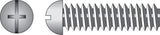 Hillman No. 10-24 X 1 in. L Combination Round Head Zinc-Plated Steel Machine Screws 100 pk