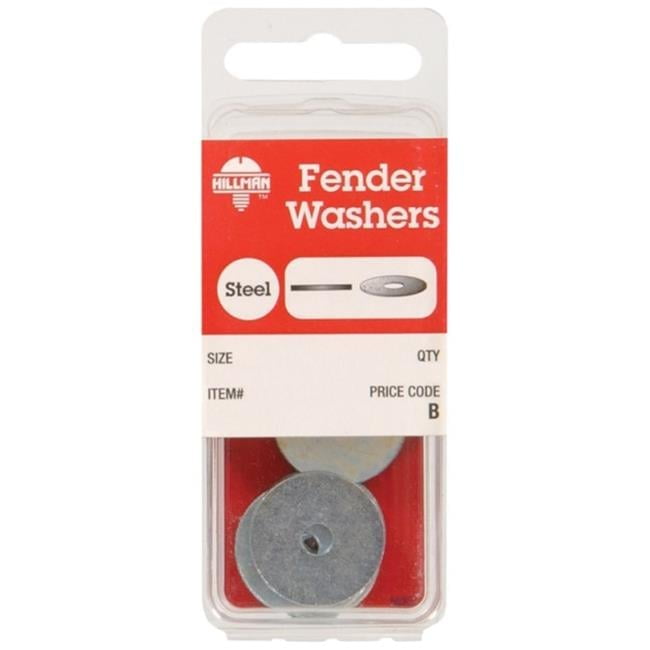 Hillman Zinc-Plated Steel 1/4 in. Fender Washer 6 pk