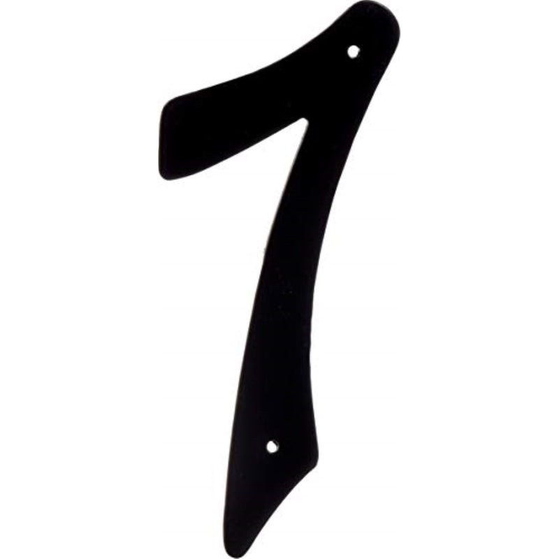 Hillman 4 in. Black Aluminum Nail-On Number 7 1 pc