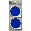 HILLMAN 3 in. Round Blue Reflectors 2 pk