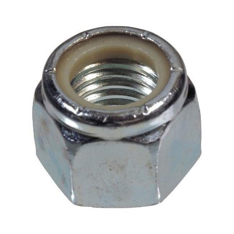 Hillman M10-1.50 mm Zinc-Plated Steel Metric Nylon Lock Nut 50 pk