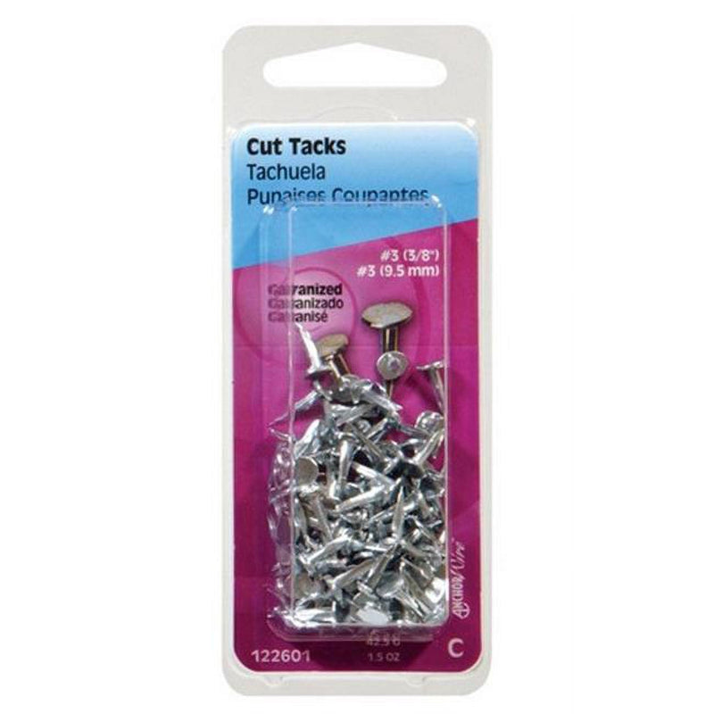 Hillman No. 12 X 11/16 in. L Galvanized Silver Steel Cut Tacks 1.75 pk