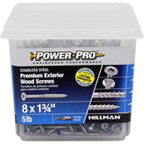 Hillman Power Pro No. 8 X 1-3/4 in. L Star Flat Head Exterior Deck Screws 5 lb