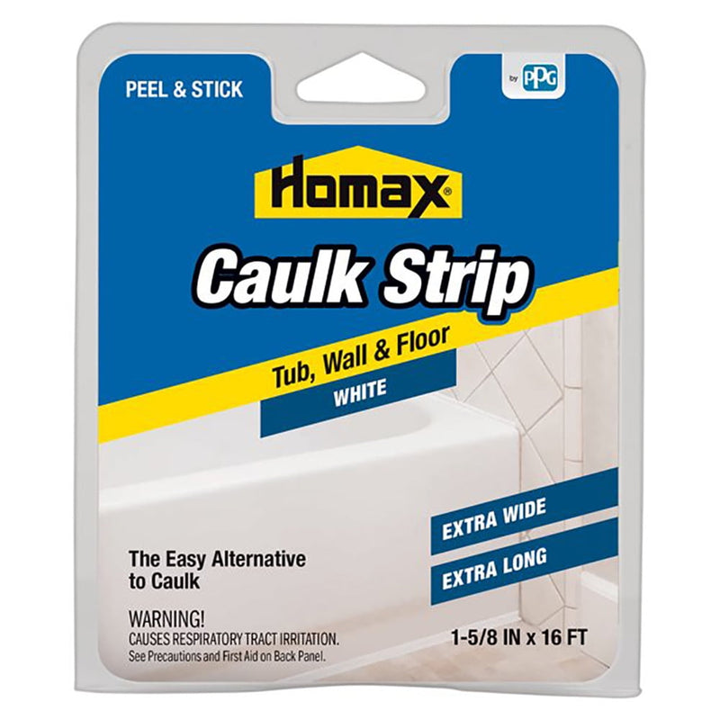 Homax White Silicone Caulk Strips 1-5/8 in. x 16 ft.