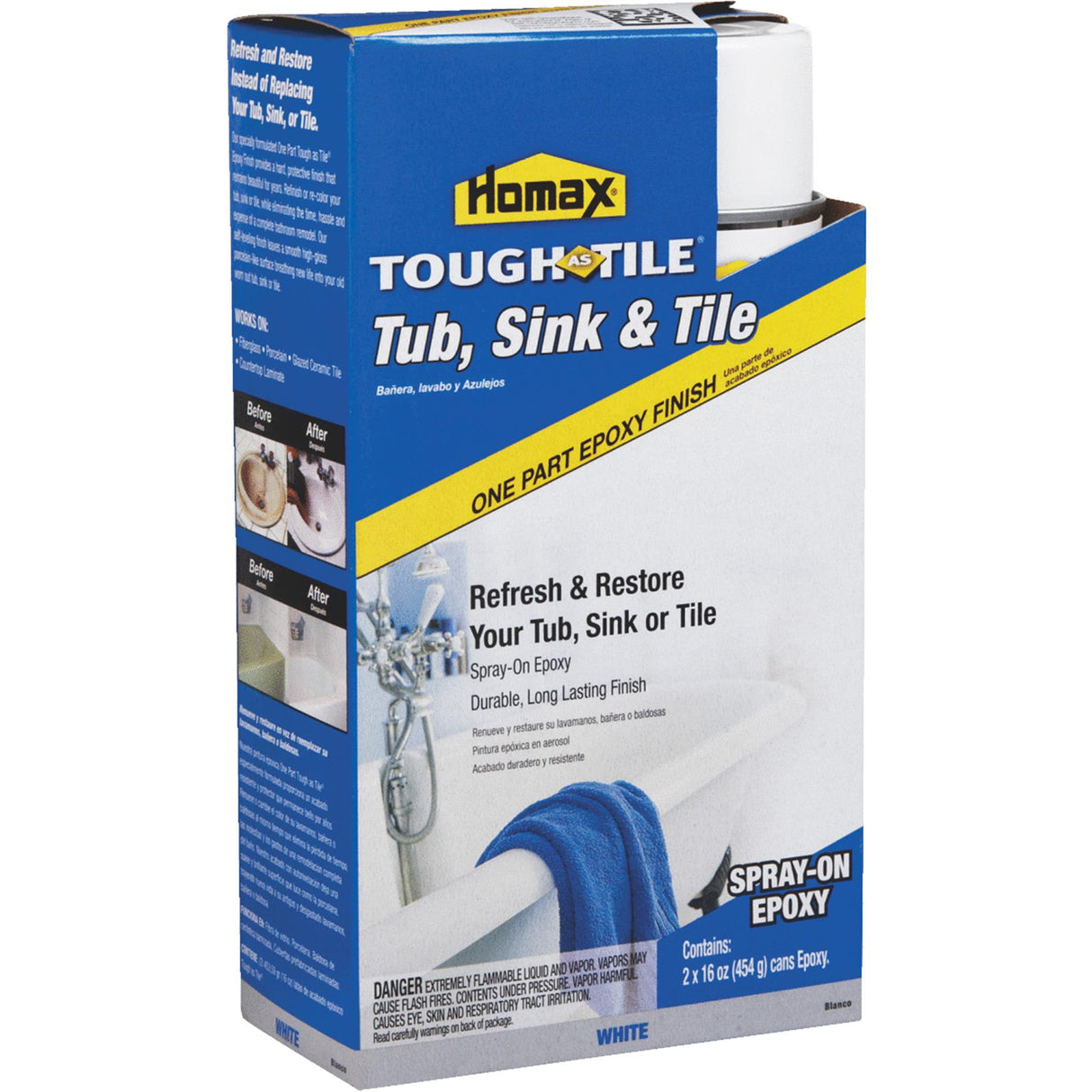 Homax Tough As Tile Gloss White Bathtub and Tile Refinishing Kit 32 oz
