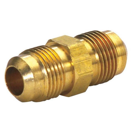 3/8 in. Flare X 1/4 in. D Flare Yellow Brass Union