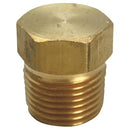 1/8 in. MPT Brass Hex Head Plug