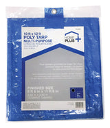Home Plus 10 ft. W X 12 ft. L Light Duty Polyethylene Tarp Blue