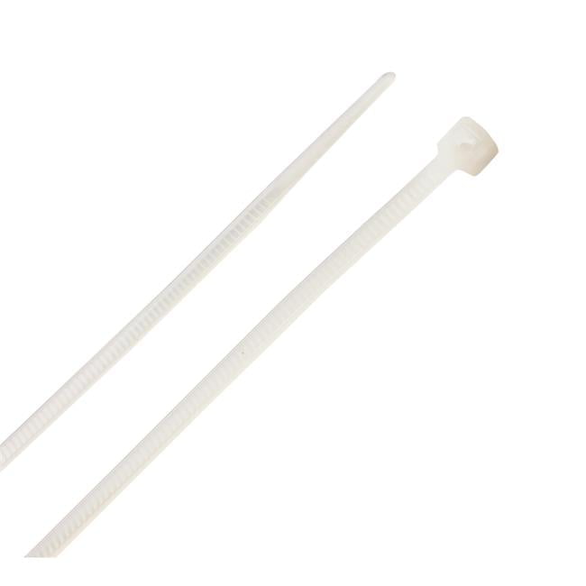 Home Plus 4 in. L White Cable Tie 100 pk