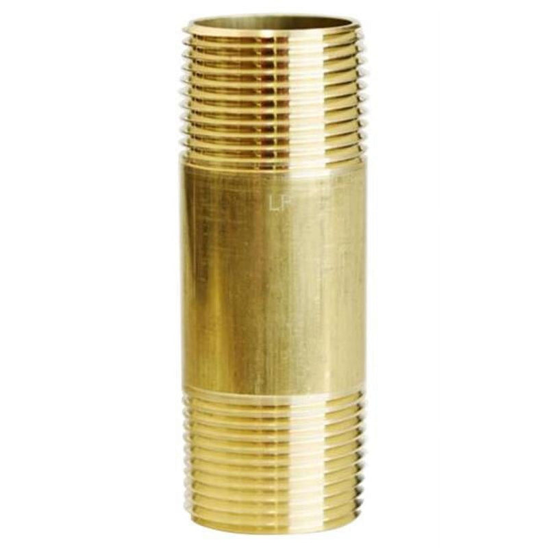 1 in. MPT X 1 in. D MPT Red Brass Nipple 3-1/2 in. L