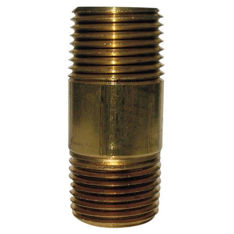3/8 in. MPT X 3/8 in. D MPT Red Brass Nipple 5 in. L