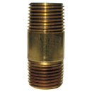 1/8 in. MPT X 1/8 in. D MPT Red Brass Nipple 6 in. L