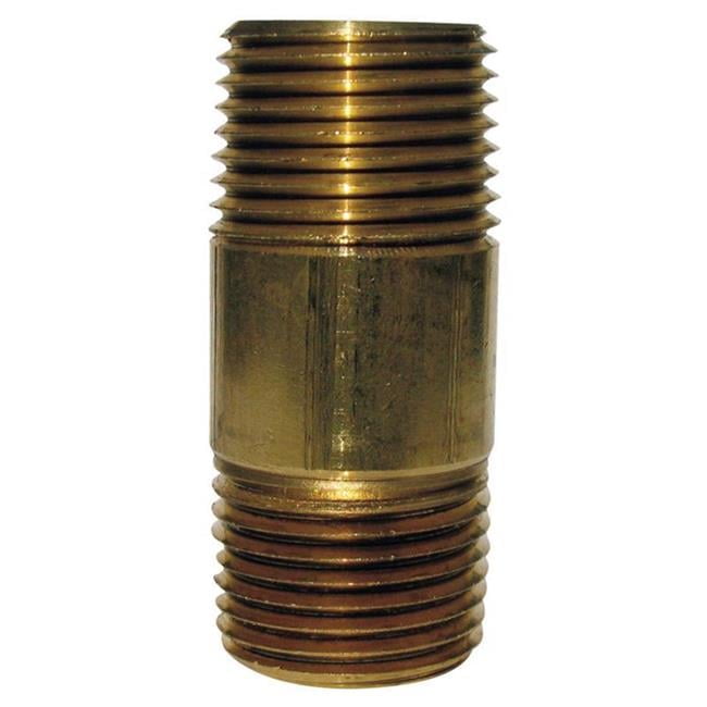 1/8 in. MPT X 1/8 in. D MPT Red Brass Nipple 6 in. L