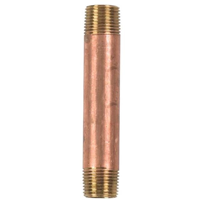3/8 in. MPT X 3/8 in. D MPT Red Brass Nipple 3-1/2 in. L