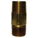 1/8 in. MPT X 1/8 in. D MPT Red Brass Nipple 3-1/2 in. L