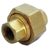 1/4 in. FPT X 1/4 in. D FPT Yellow Brass Union