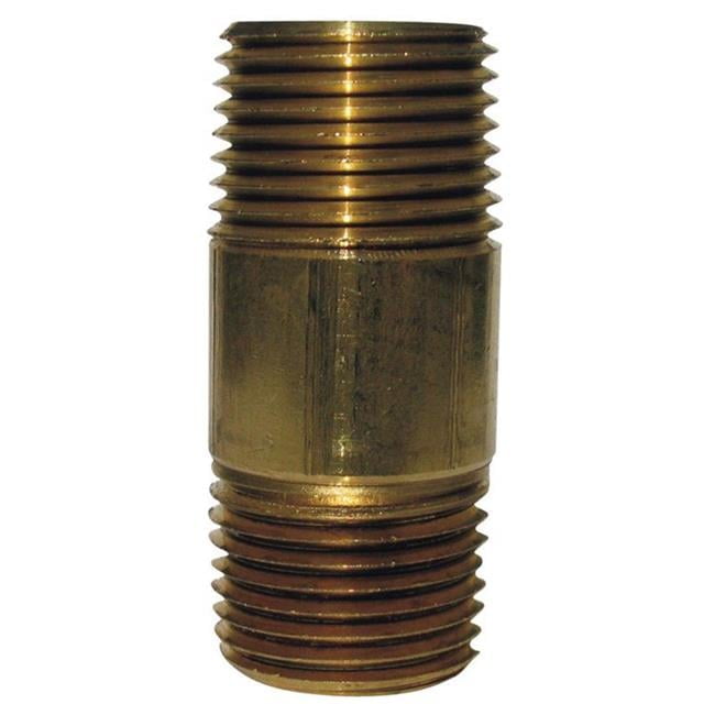 1/8 in. MPT X 1/8 in. D MPT Red Brass Nipple 1-1/2 in. L