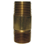1/4 in. MPT X 1/4 in. D MPT Red Brass Nipple 2 in. L