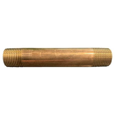 1/4 in. MPT X 1/4 in. D MPT Red Brass Nipple 5 in. L