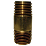 3/8 in. MPT X 3/8 in. D MPT Red Brass Nipple 2-1/2 in. L
