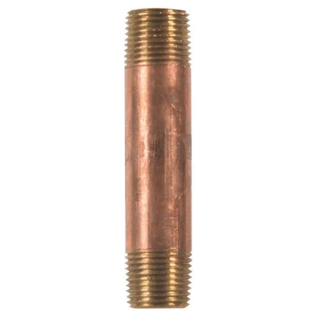3/8 in. MPT X 3/8 in. D MPT Red Brass Nipple 3 in. L