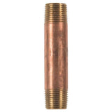 3/8 in. MPT X 3/8 in. D MPT Red Brass Nipple 3 in. L