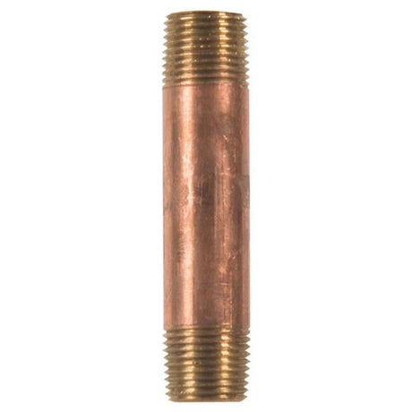 3/8 in. MPT X 3/8 in. D MPT Red Brass Nipple 3 in. L