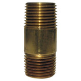 1/2 in. MPT X 1/2 in. D MPT Red Brass Nipple 2 in. L